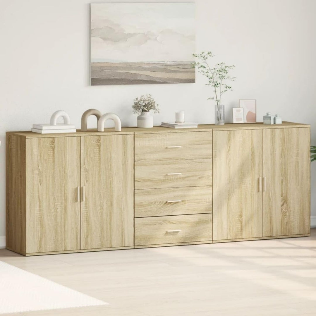Sideboard mit offenen Ablagen, geschlossenem Stauraum und Schubladen