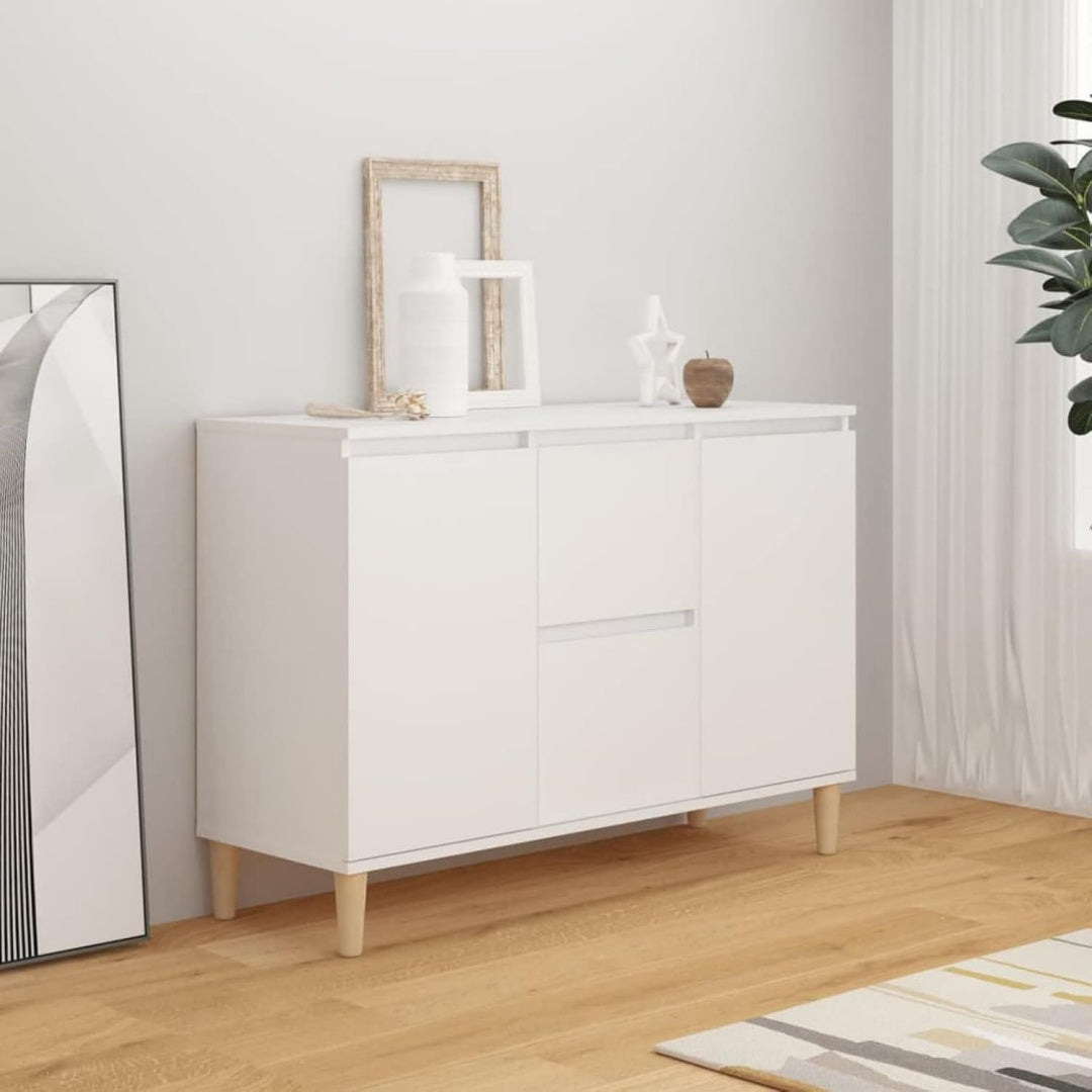 Sideboard mit Schubladen, Holzbeinen und geschlossenem Stauraum