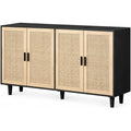 Sideboard mit Flechtoptik und 4 Tueren