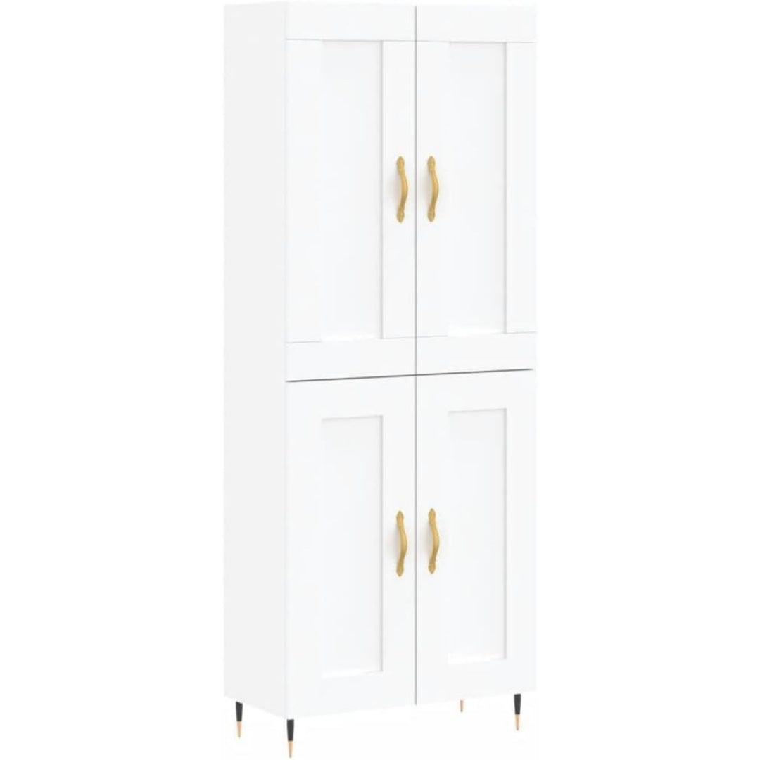 Sideboard mit den Massen 69.5 x 34 x 180 cm in Weiss