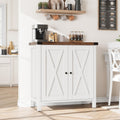2 Tueren und Flaschenablagen an dem Sideboard